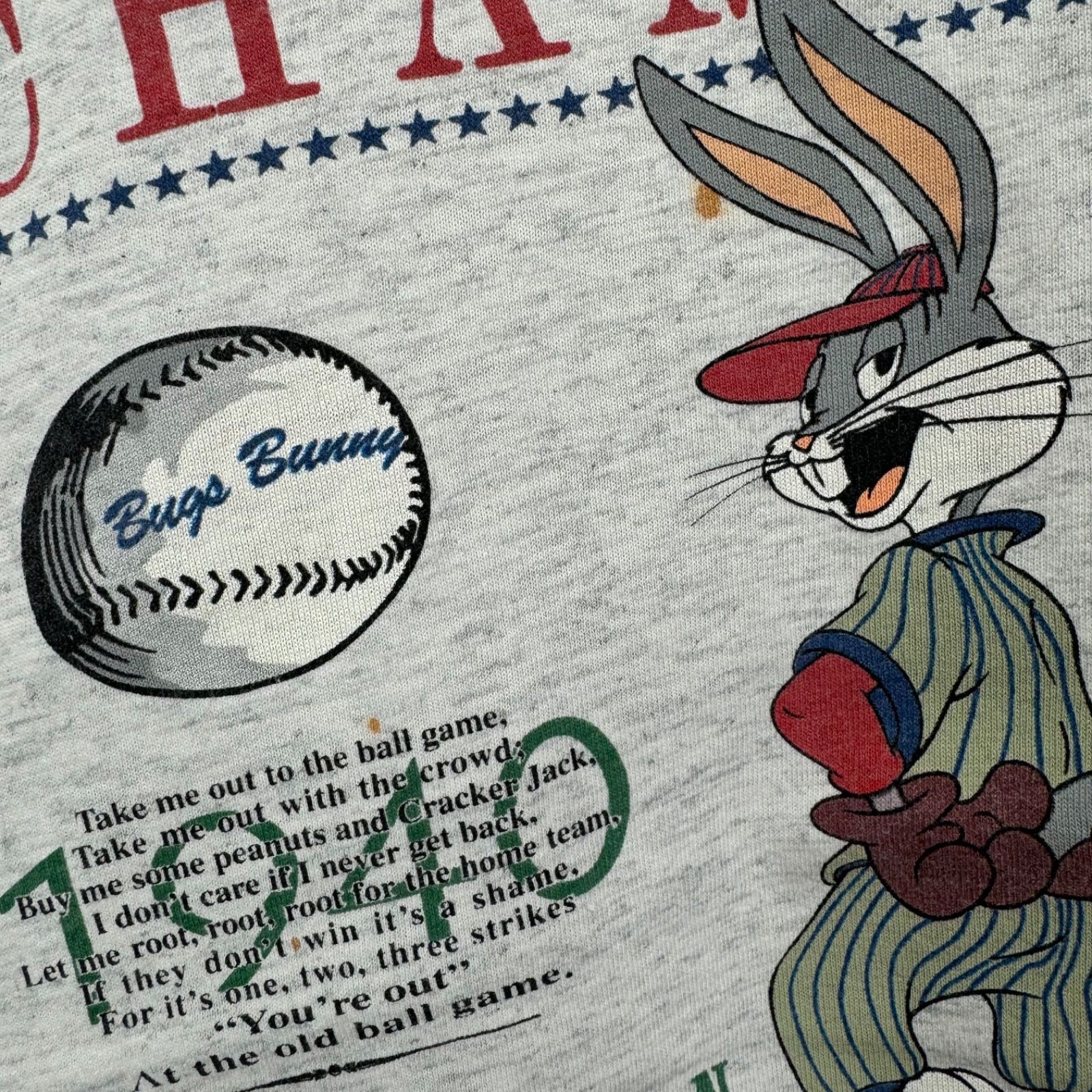 90s USA製　ACME CLOTHING バックスバニー スタジャン 古着 90s 1991 vintage USA製 ACME CLOTHING Looney Tunes Warner