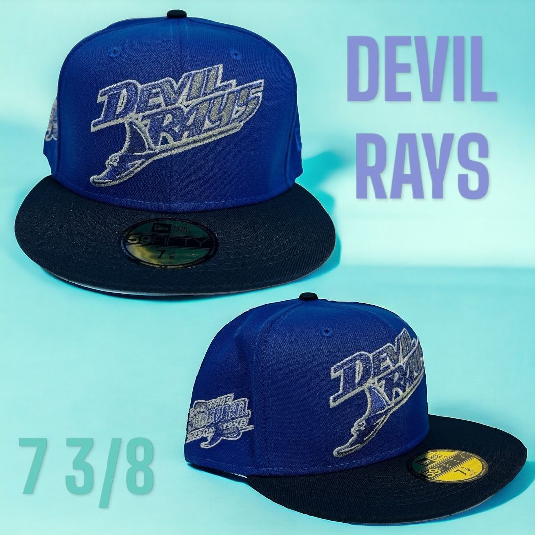 新品73/8 デビルレイズ海外限定ニューエラ59FIFTY NEW  ERA DEVIL RAYS