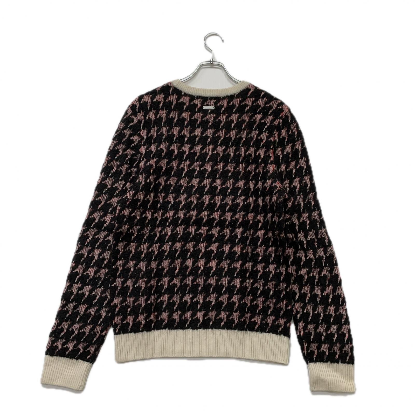 メンズ セントアンドリュース StANDREWS セーター LL 黒系 ブラック 長袖 クルーネック 総柄 シルク混