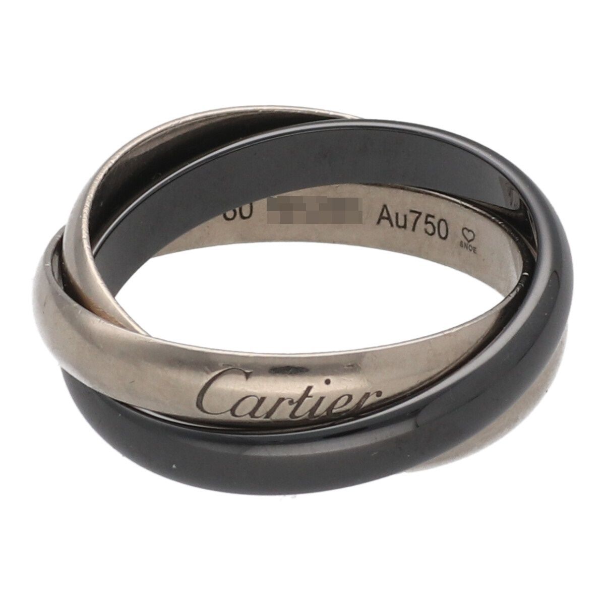 中古】 Cartier カルティエ クラシック トリニティ リング 60 B4234160 