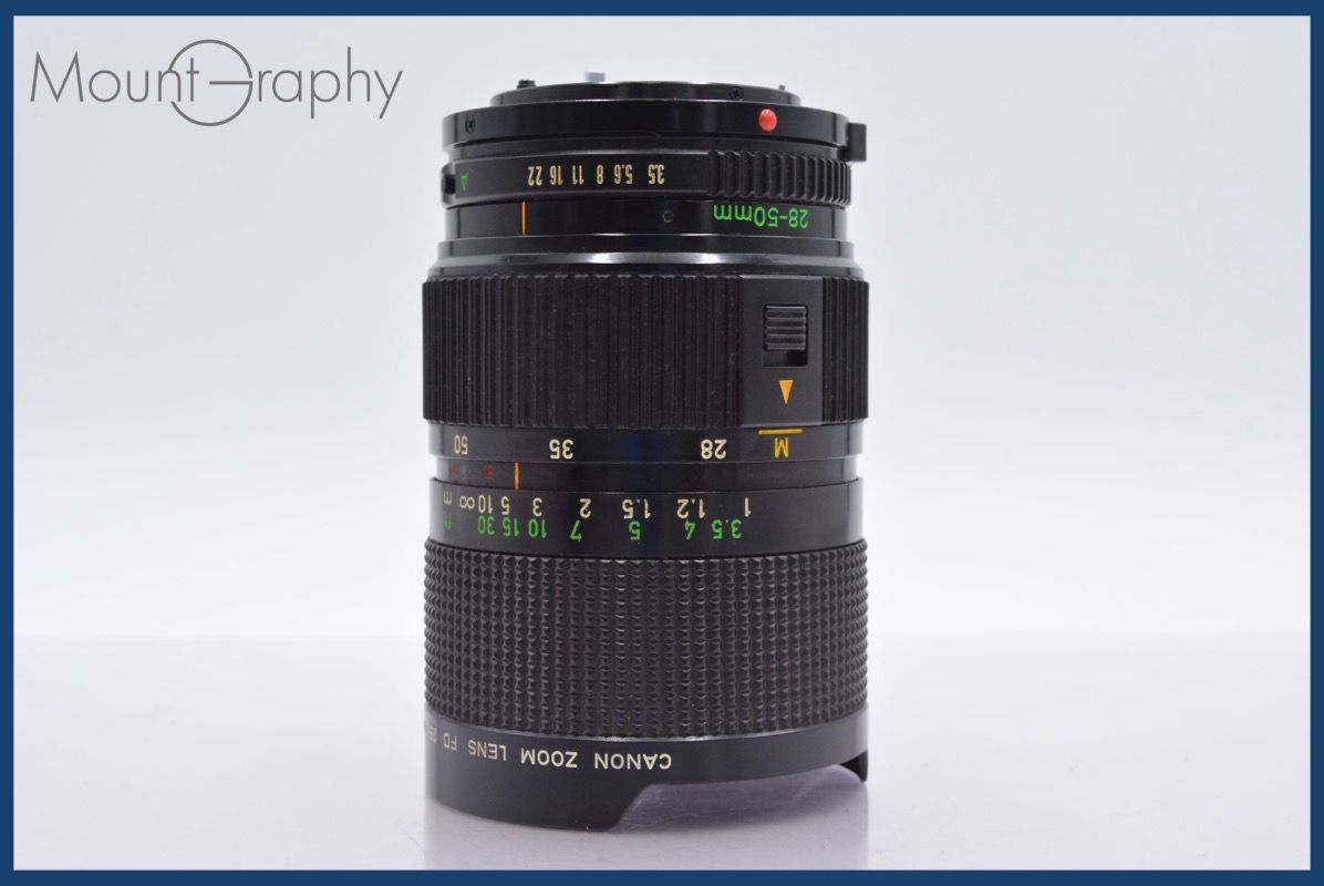 Canon New FD 28-50㎜ F3.5 Canon FD 28-50mm F/3.5 S.S.C. | LENS-DB.COM