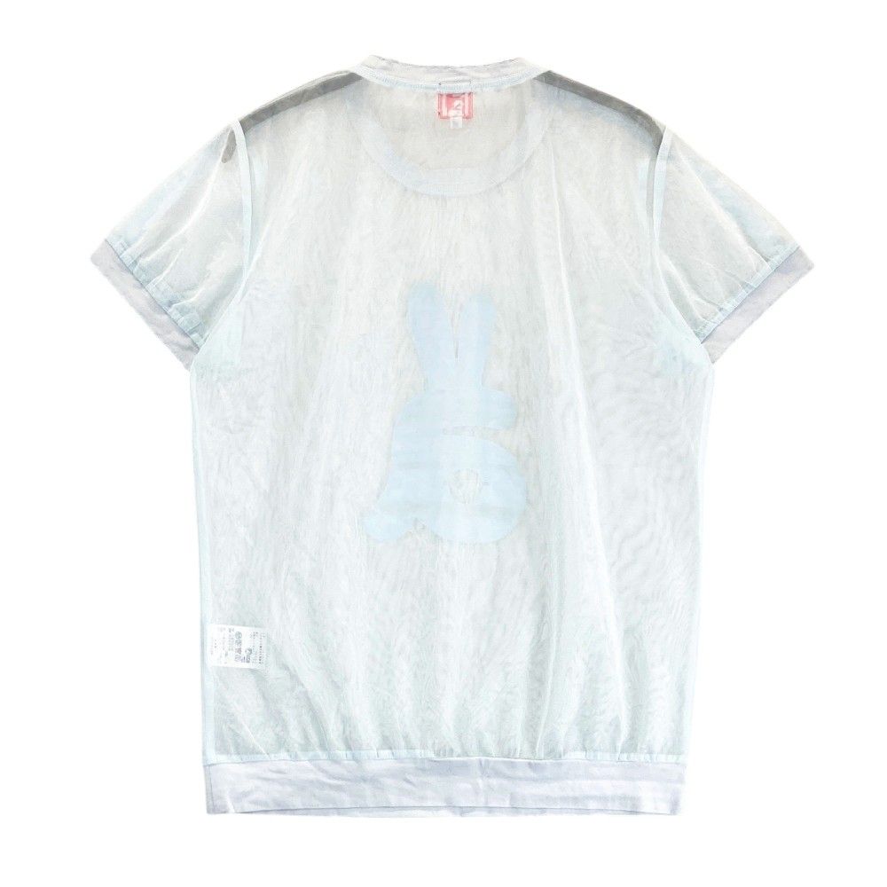 サイズ：36 ARCHIVIO アルチビオ メッシュ 半袖Tシャツ ブルー系