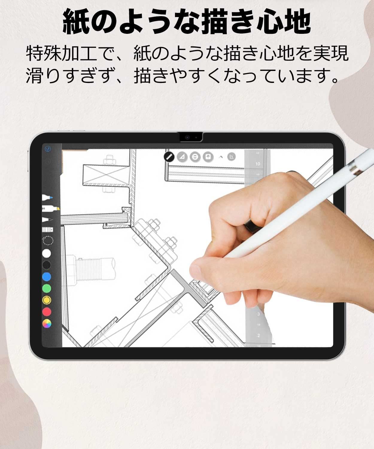 日本正規代理店品 iPadPro保護フィルム12.9インチ 手書きフィルム 反射低減 指紋防止