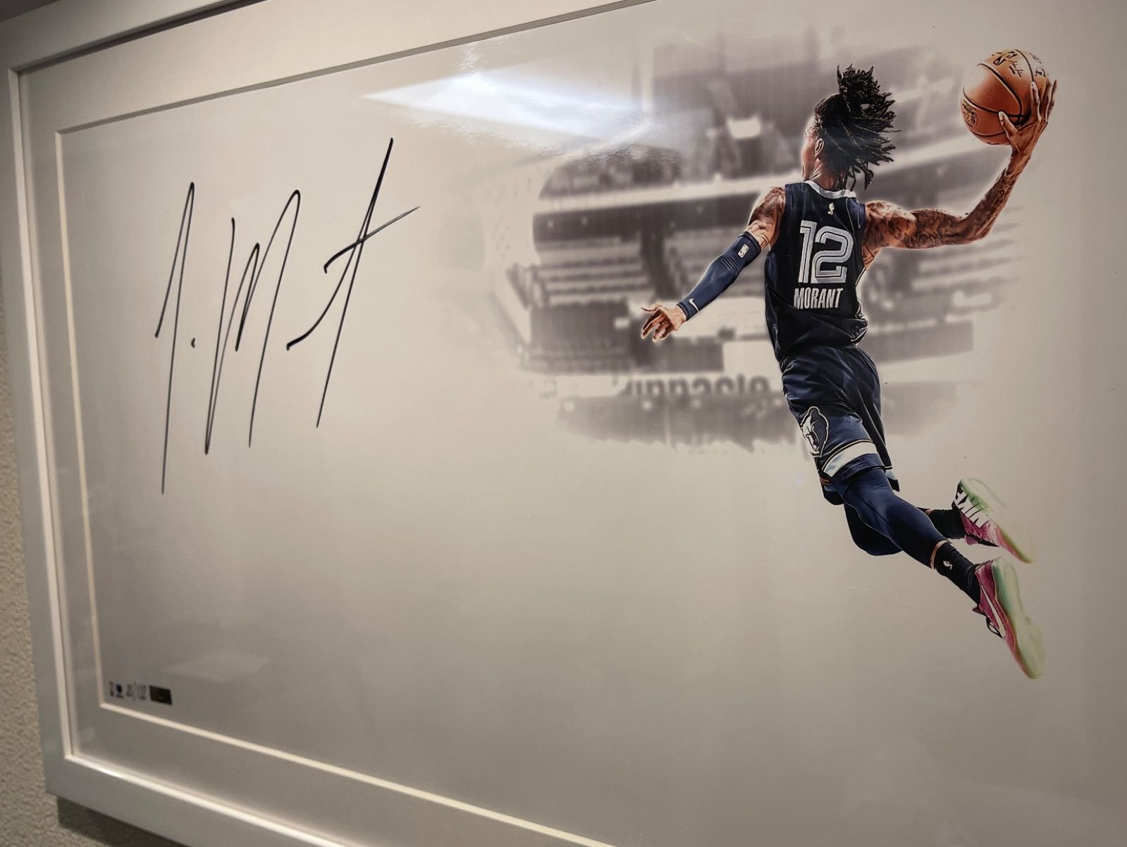 Ja Morant サイン入りポスター 限定112 Panini Authentic Ja Morant