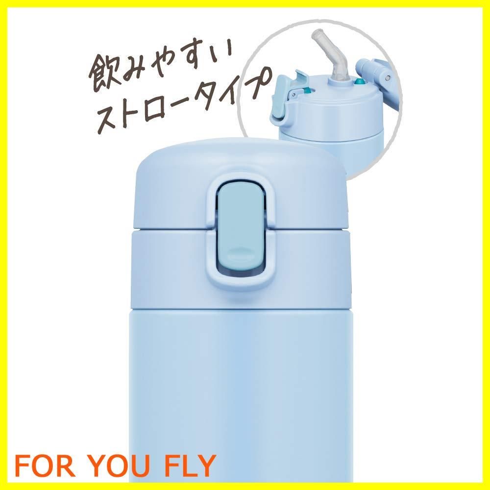 【在庫処分】サーモス 水筒 真空断熱ストローボトル 350ml ライトブルー 保冷専用 FJM-350 LB