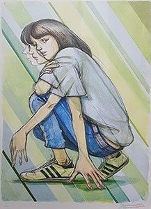 エチュード コンプレックス 01 ED100 金巻芳俊 Yoshitoshi Kanemaki リトグラフ 版画