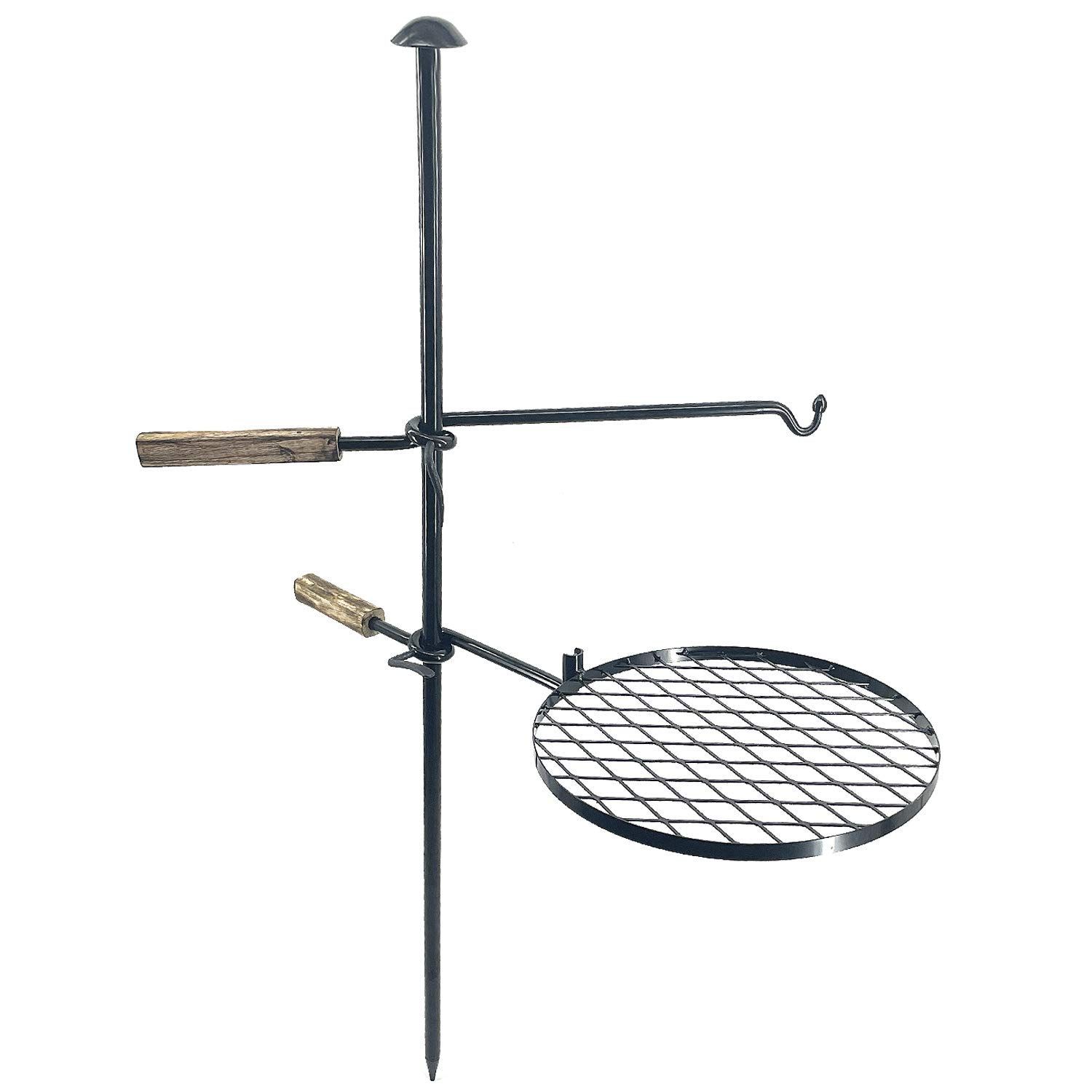 新着商品 YOGOTO グリルスタンド キャンプ 焚火台 バーベキューコンロ アウトドア BBQ ファイアスタンド 収納バッグ付き 第2世代 ブラック