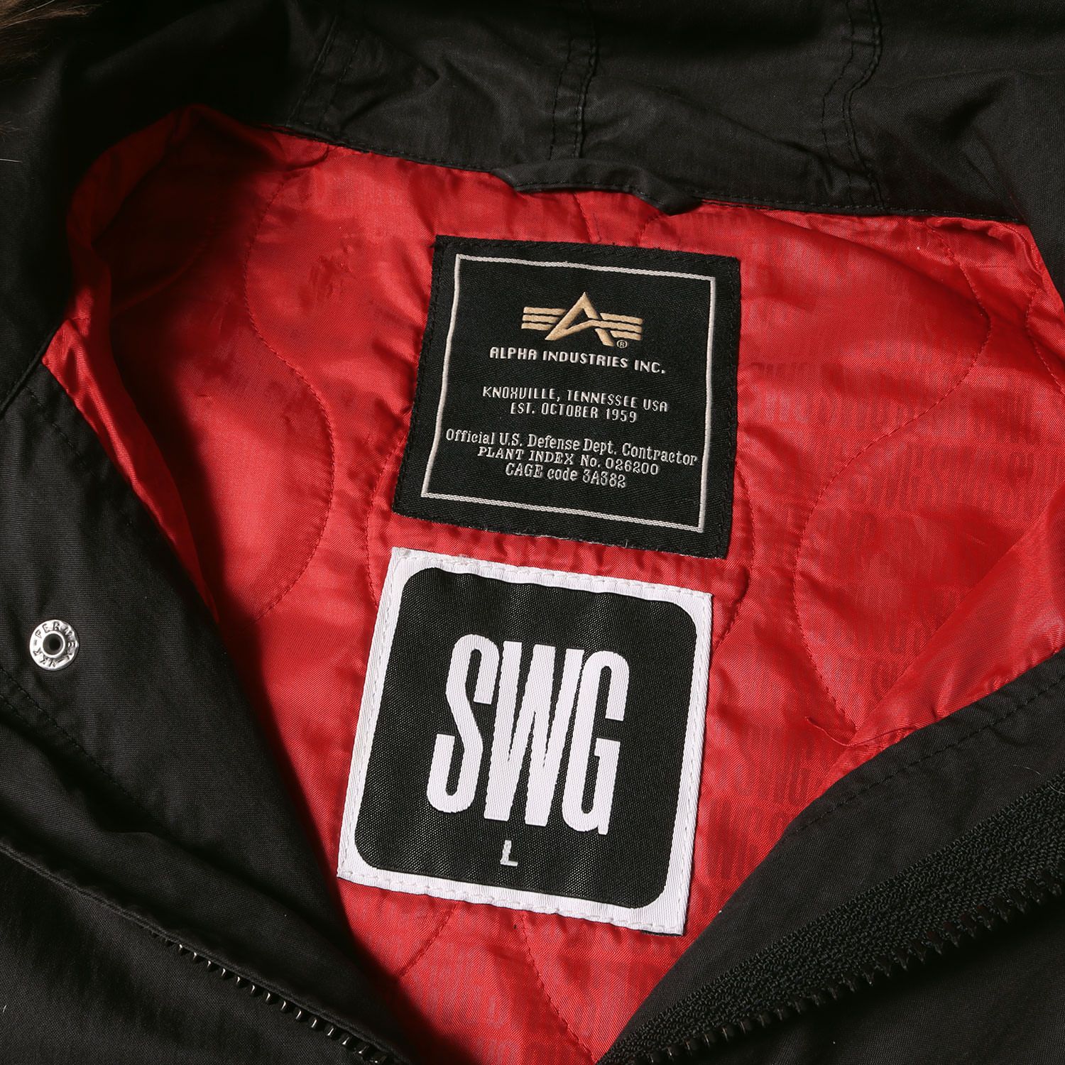 SWAGGER スワッガー コート サイズ:L ALPHA 裏地キルティング リアル