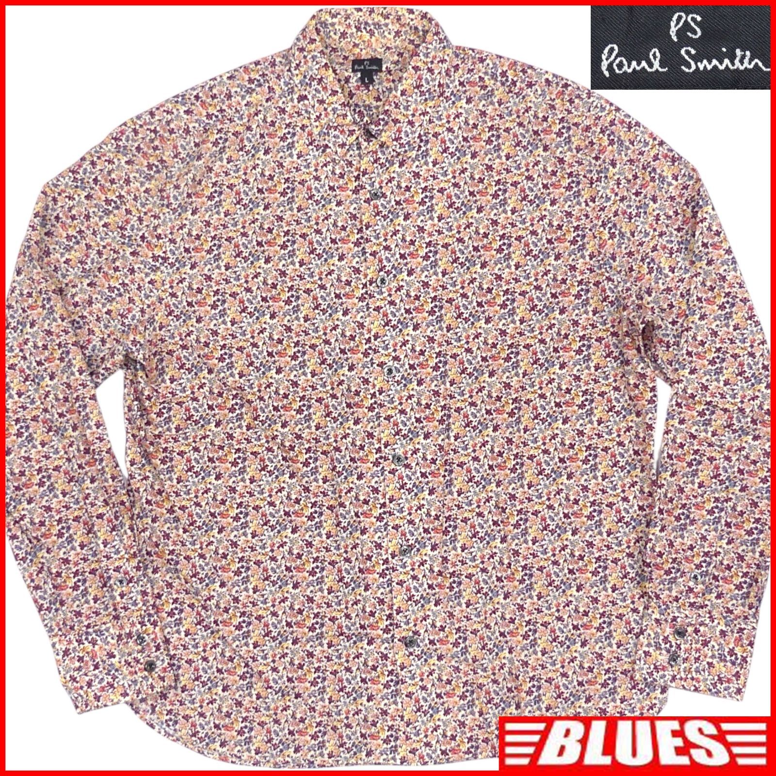 Paul Smith ポールスミス 長袖シャツ L メンズ 長袖 花柄シャツ 総柄