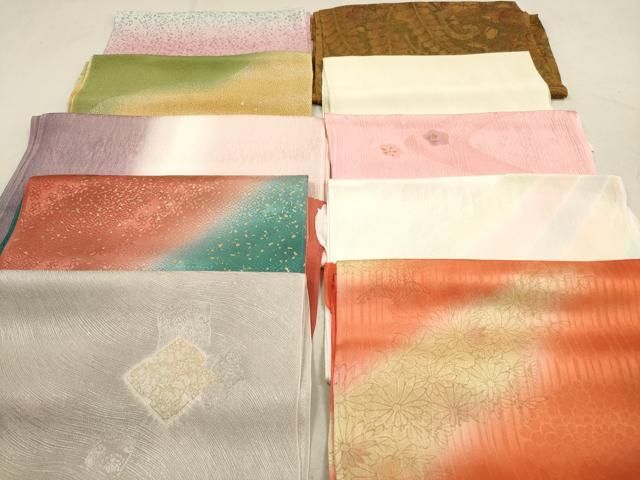 平和屋着物 和装小物 帯揚げ10枚セット 正絹 DAAV2494xg
