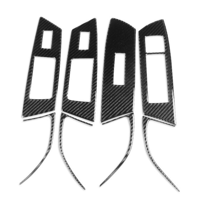 内装 レクサス GS 右ハンドル用 ドアウィンドウ スイッチ ボタンフレーム ステッカー パネル カバー 2013-2019年