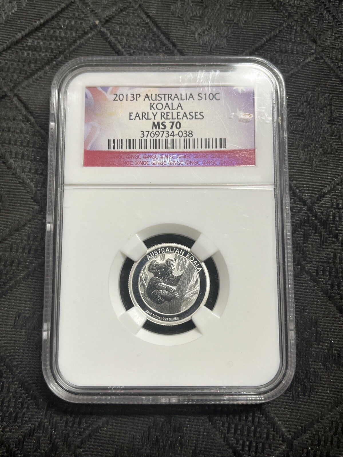 2013 Atralia P 10 Cents .999 Silver Koala NGC MS 70 1|10 oz Early Releases