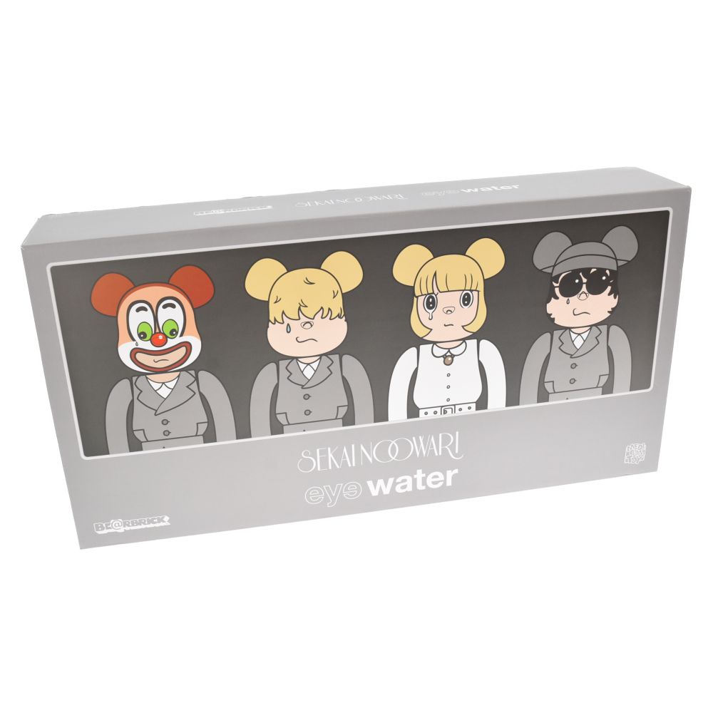 MEDICOM TOY - MEDICOM TOY メディコムトイ BE@RBRICK SEKAI NO OWARI×eyewater 400%4体セット ベアブリック セカイノオワリ フィギュア グレー/ホワイト MEDICOM TOY - BE@RBRICK SEKAI NO OWARI × eyewater 100％ (100