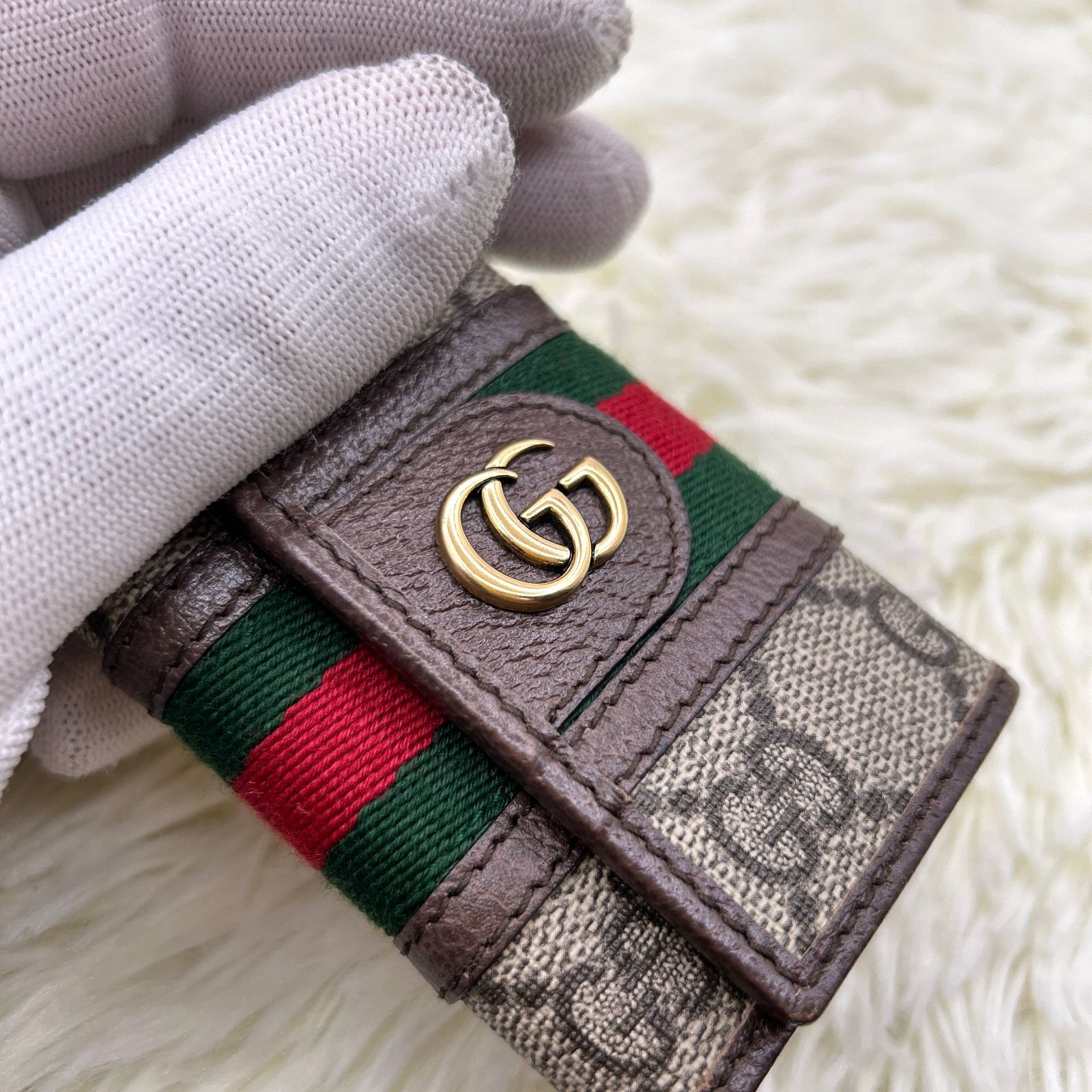 最前線の ✨美品✨ 6連 GG- GUCCI グッチ キーケース ✨美品