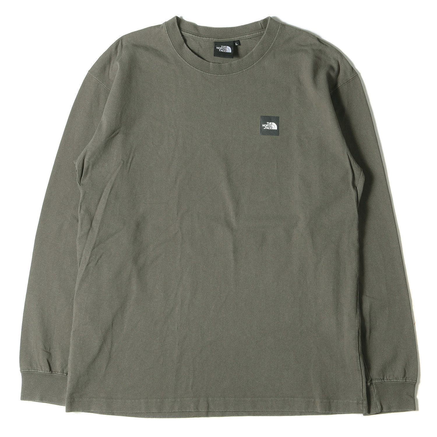 THE NORTH FACE ノースフェイス Tシャツ スクエアロゴ プリント ロング