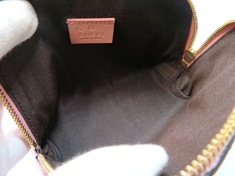 GUCCI グッチ マイクログッチシマ ポーチ 449893 ピンク GUCCI グッチ マイクログッチシマ ポーチ 449893 ピンク - メルカリ
