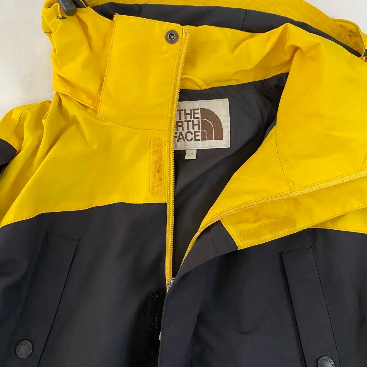 THE NORTH FACE ザ ノース フェイス ホワイトラベル 黒 黄色 ミラーズ ウィンドブレーカー ジャケット XS