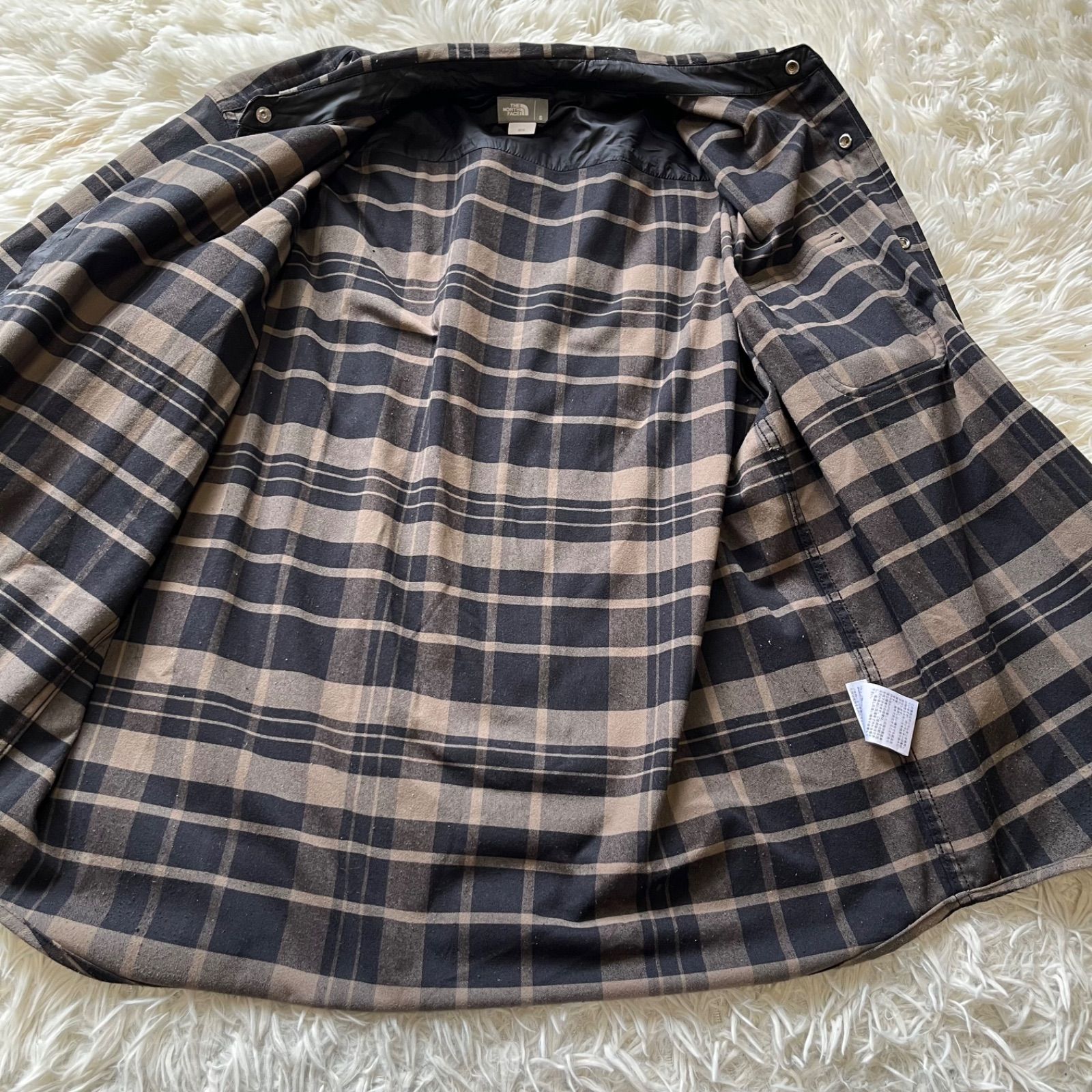 THE NORTH FACE ザノースフェイス NR62031 チェック柄 ロングスリーブ 