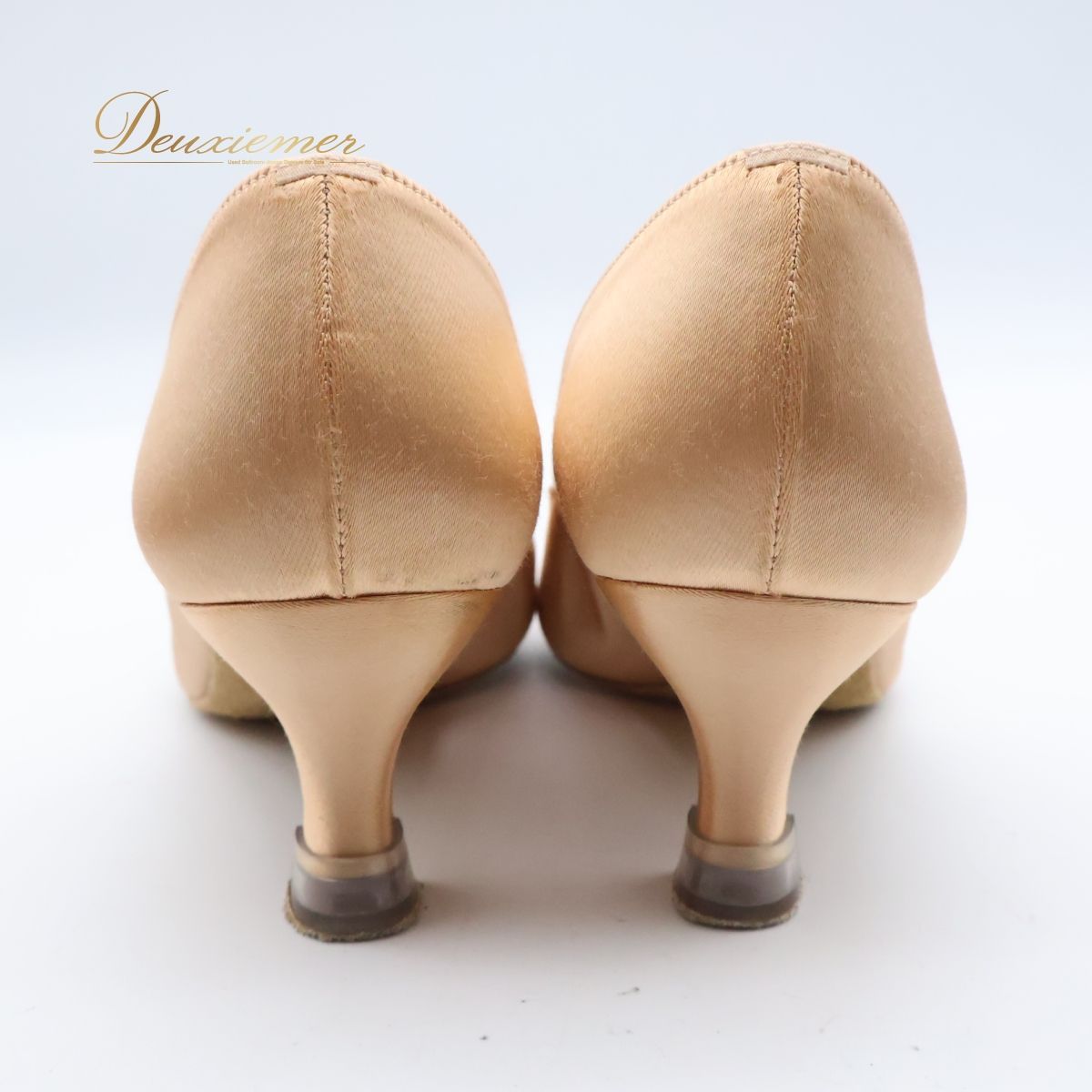 【日本製 社交ダンス用衣装】22 1/2CM Kent dance ケントダンス ベージュ系 ダンス シューズ サテンベージュ レディース ヒール 社交ダンス 踊り用靴 ヒール付き シューズ ベージュ サテン素材 日本製 レディース靴 おしゃれ 靴 ダンス用品 日本製 社交ダンス用衣装】22 1/2CM Kent dance ケントダンス