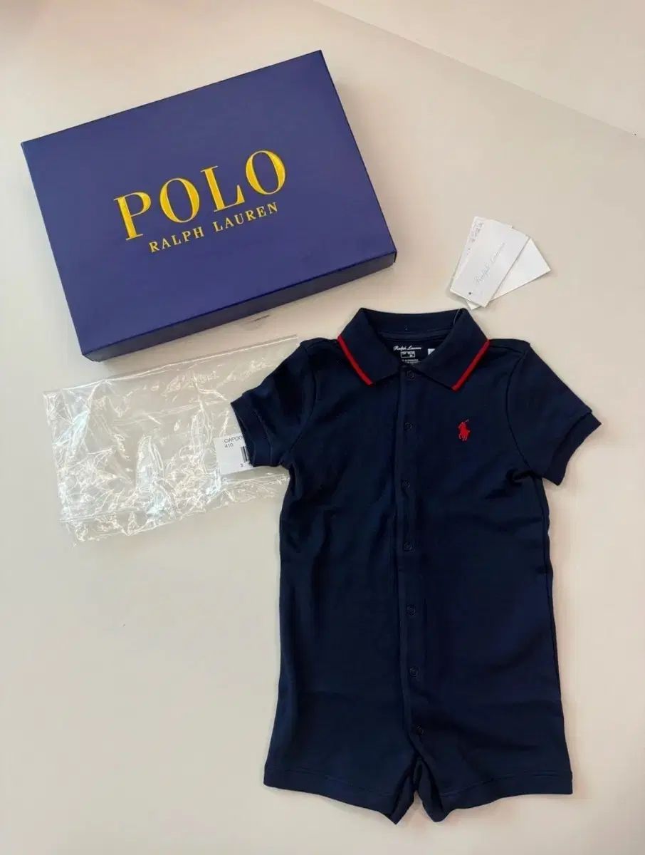 ポロラルフローレン ベビー ボディスーツ ネイビー 12M