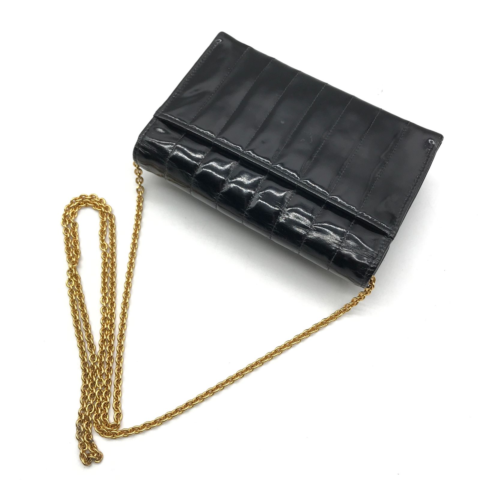 CHANEL シャネル ココマーク ターンロック マドモアゼル パテント ミニ  