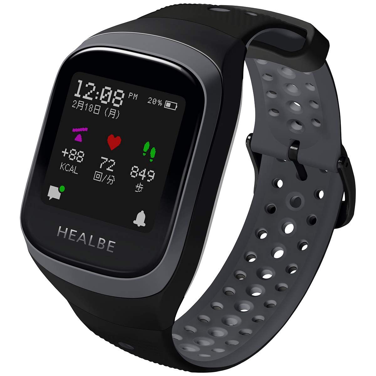 HEALBE スマートウオッチ Gobe3 HGB3-BK-GY [正規品] 