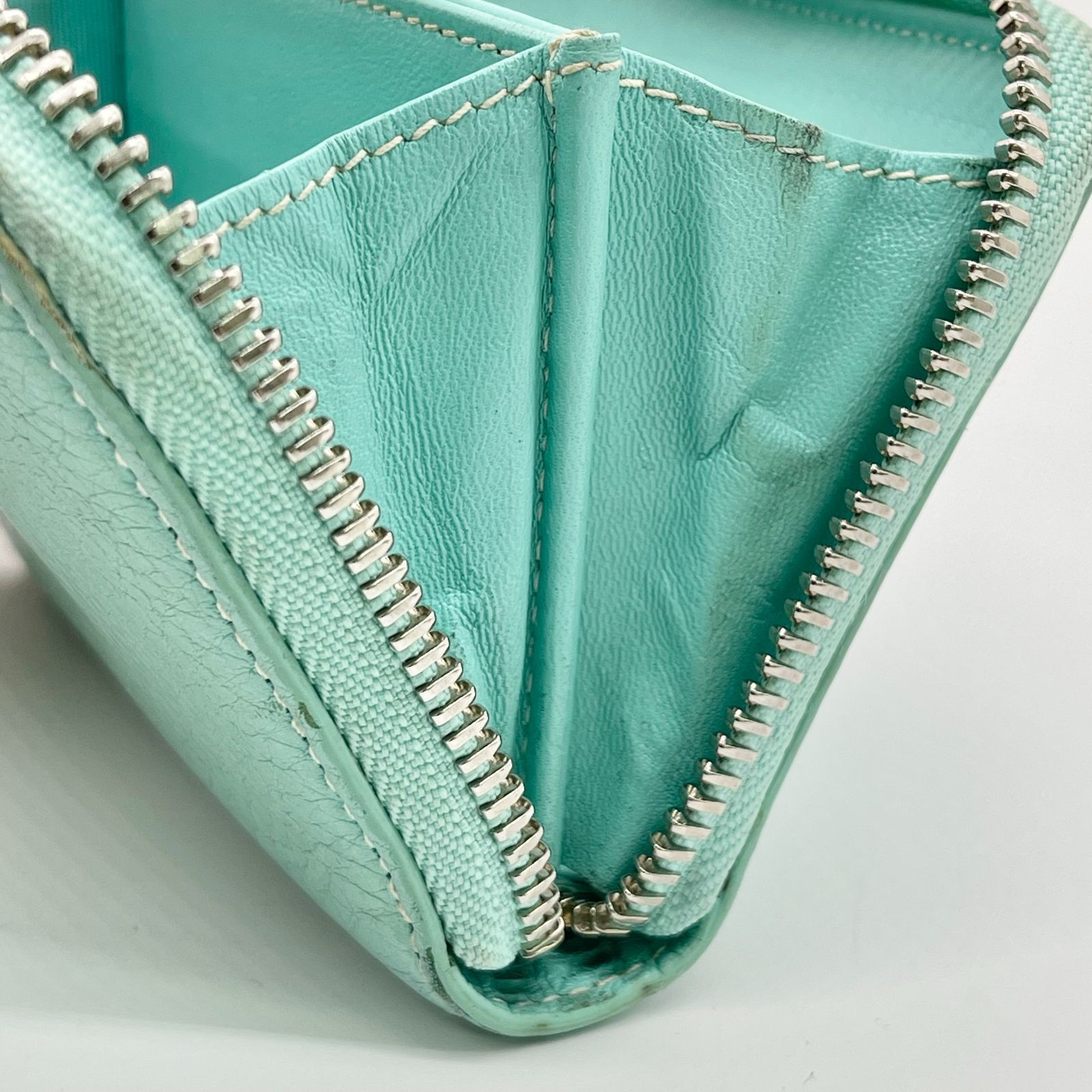 TIFFANY&Co. ティファニー ラウンドファスナー レザー コインケース