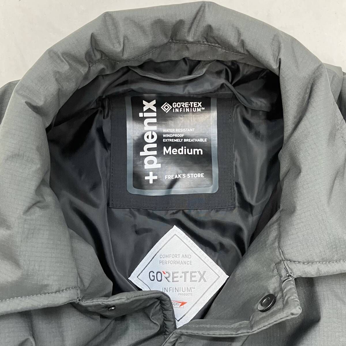 【中古】フリークスストア +PHENIX　 中綿コーチジャケット ブラック L 中古】フリークスストア +PHENIX 中綿コーチジャケット ブラック L