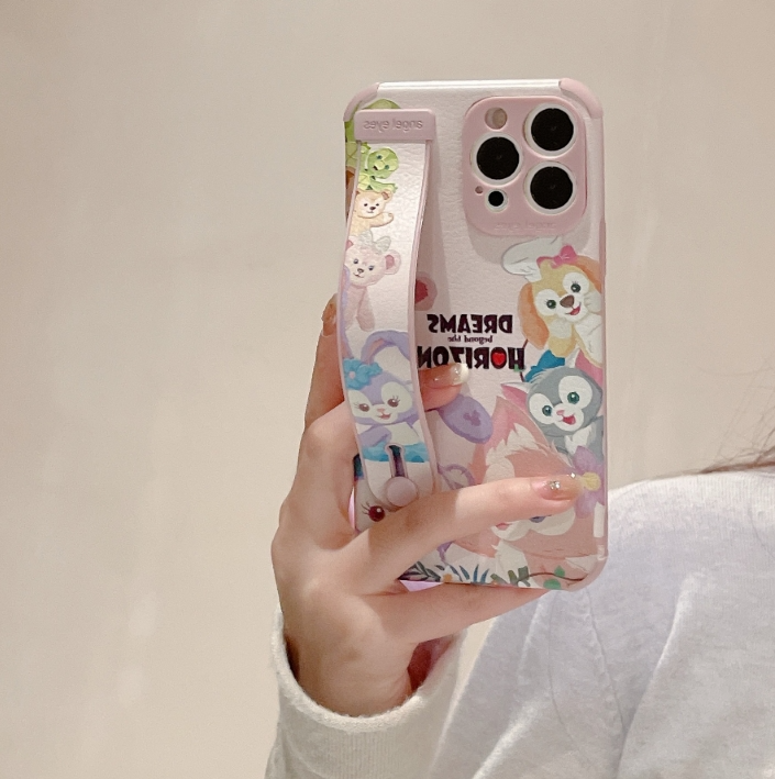 [NEW] iPhoneケース　スタンド付　ダッフィー＆フレンズ