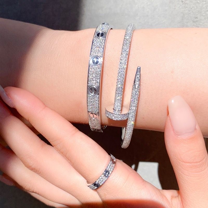 仕上済 カルティエ ミニラブリング 9号 WG ダイヤ 9 49 K18WG レディース リング 指輪 CARTIER