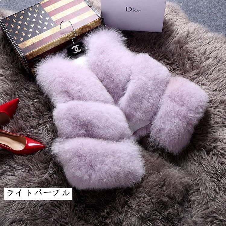 ファーベスト レディースファーコート フェイクファー ファージャケット ボア ジレ ショート ショートベスト コート アウター ノースリーブ 大きいサイズ 秋冬 トップス もこもこ ふわふわ カジュアル 上品 jiashipc 03 DZ 30