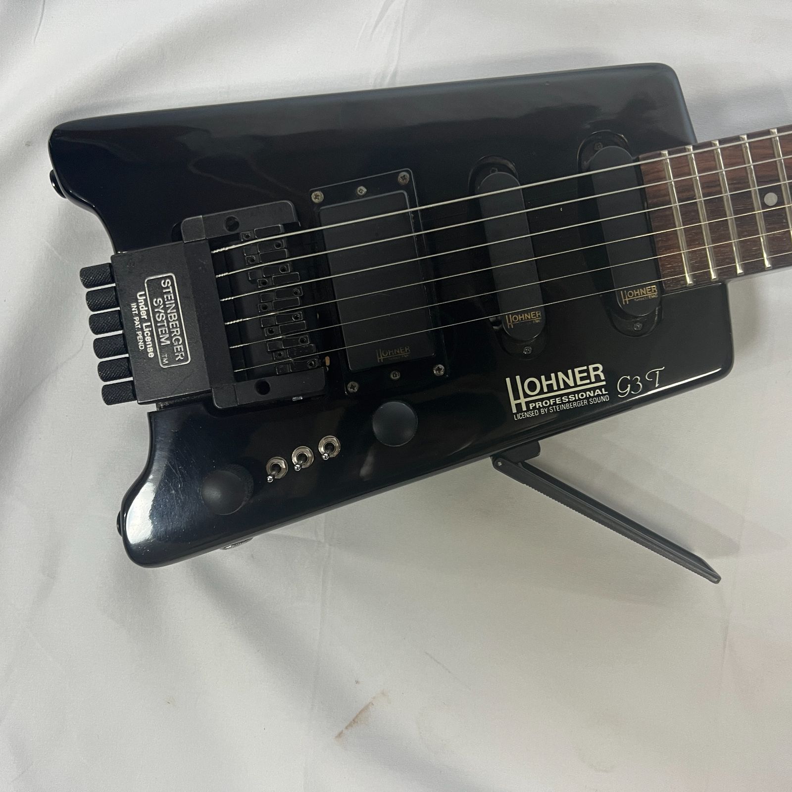 美品 HOHNER G3T ヘッドレスギター スタインバーガーコピー 動作確認済】HOHNER G3T | ヘッドレスギター!アーム、純正