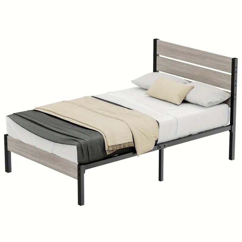 アレバートベッドフレーム シングルチューブベッド シングルベッド 耐