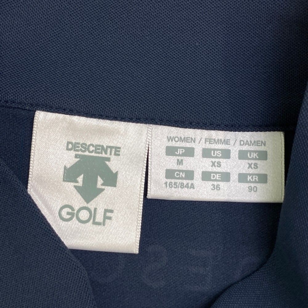 サイズ：M DESCENTE GOLF デサントゴルフ  ハーフジップ ノースリブワンピース  ネイビー系 [240101442966] ゴルフウェア レディース ストスト サイズ：M DESCENTE GOLF デサントゴルフ ハーフジップ