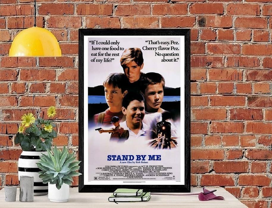 フレーム付-黒-】 映画ポスター スタンドバイミー STAND BY ME A3