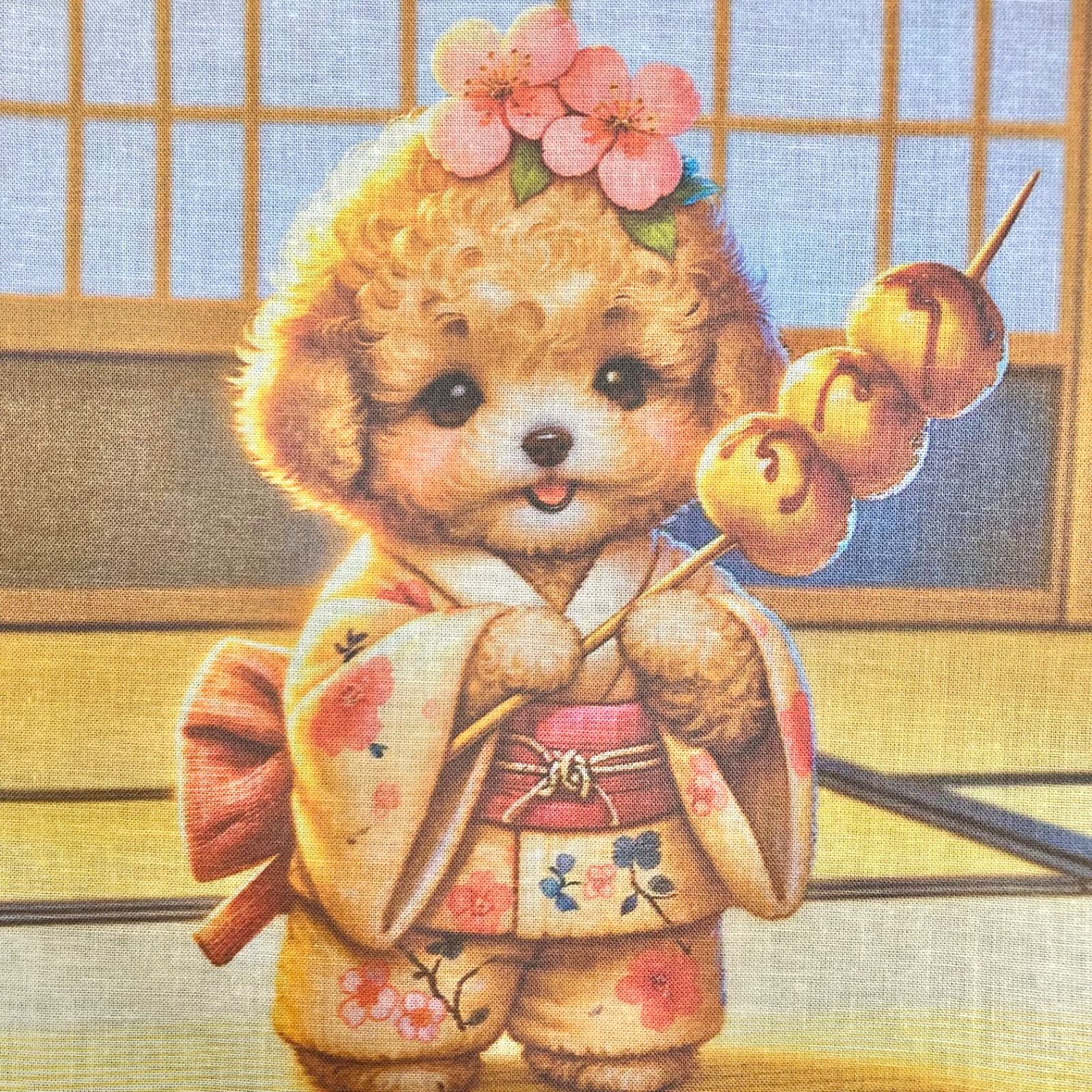 トイプードルちゃんパネル生地 【公式通販】