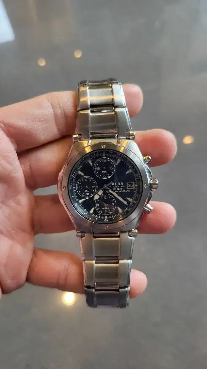 SEIKO セイコー SEIKO ALBA セイコー アルバ メタル クロノグラフ 腕時計