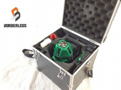 品 MAX マックス グリーンレーザ墨出器 LA-S801DG 受光器 LA-D5GNV ケース付 グリーンレーザー墨出し器