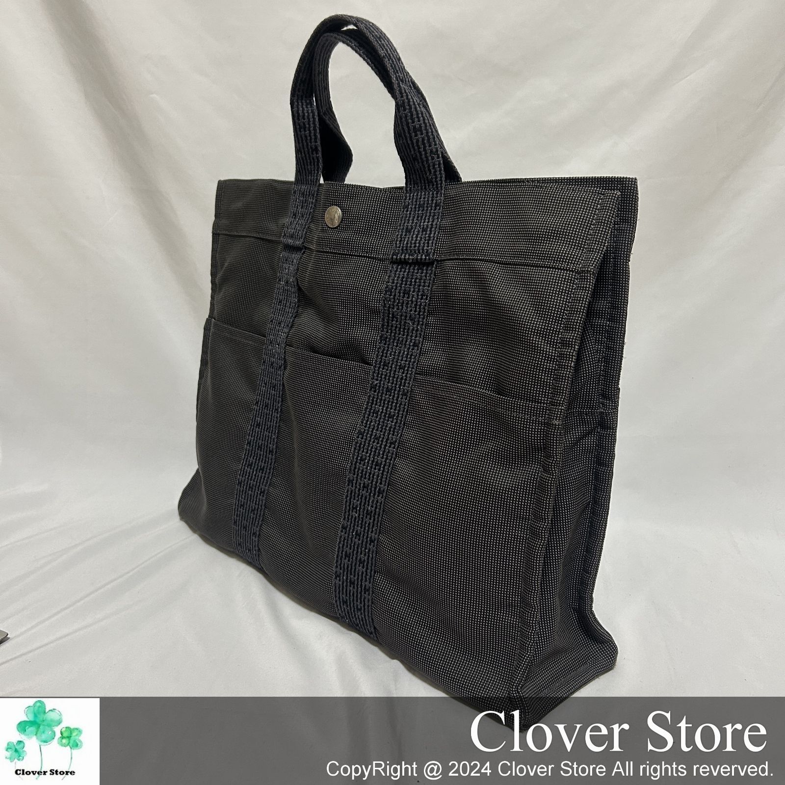 HERMES エルメス エールライン MM トートバッグ カデナ A4収納可