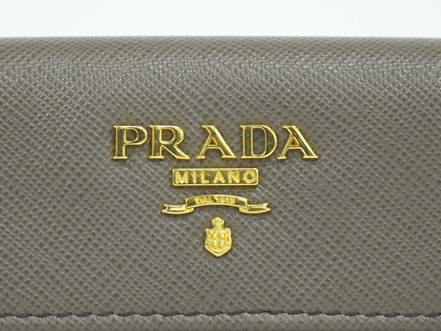 本物 プラダ PRADA サフィアーノ レザー カードケース 名刺入れ グレー