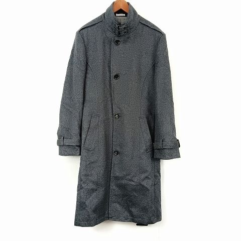MEN'S TENORAS グレー ウールコート ティノラス MEN'S TENORAS カシミヤ混 ウール コート L グレー