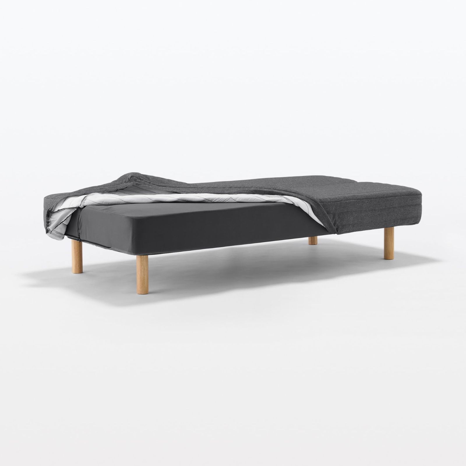 無印 リクライニングソファベッド 幅98×奥行198×高さ23cm M8 12047216