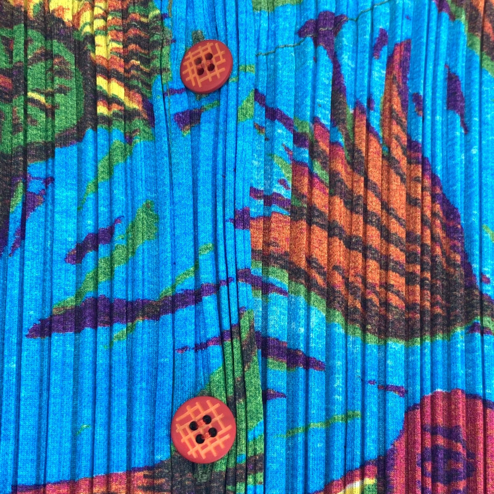 プリーツプリーズ カーディガン サイズ3 新品タグ付き】PLEATS PLEASE カーディガン ブルー サイズ3