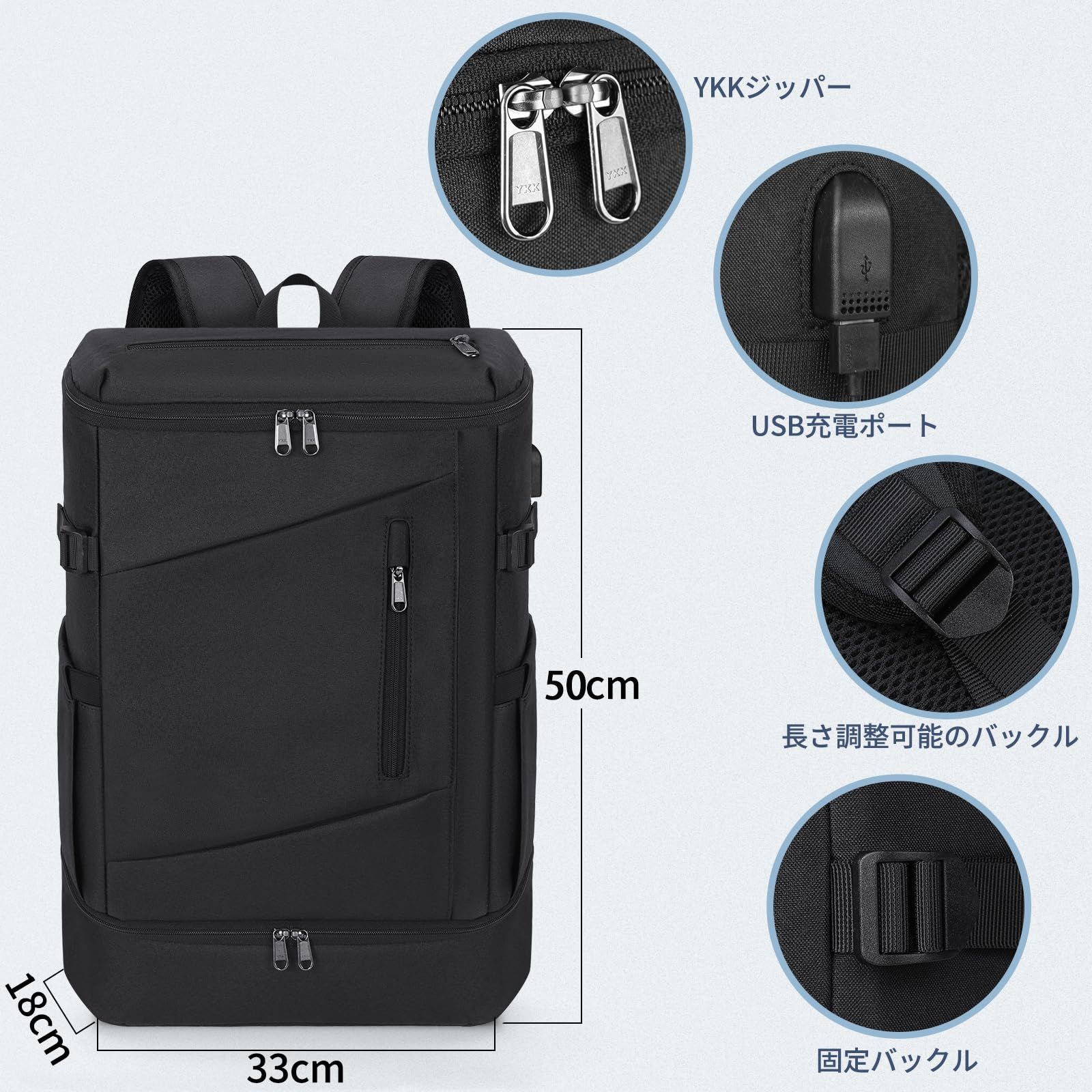 メンズブラック スニーカー 収納袋付き TAKA DANCE ブラック 男性用