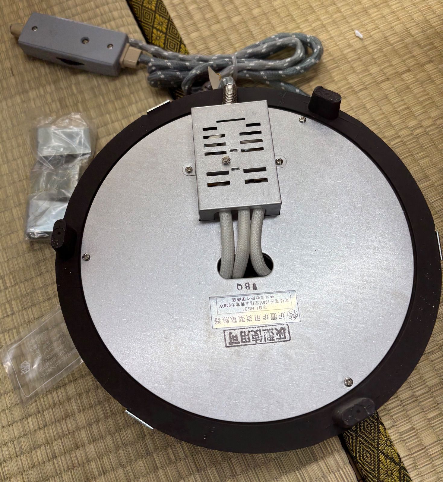 茶道具『元祖野々田式炭型電熱器炭型ヒーター100V-410W 動作確認