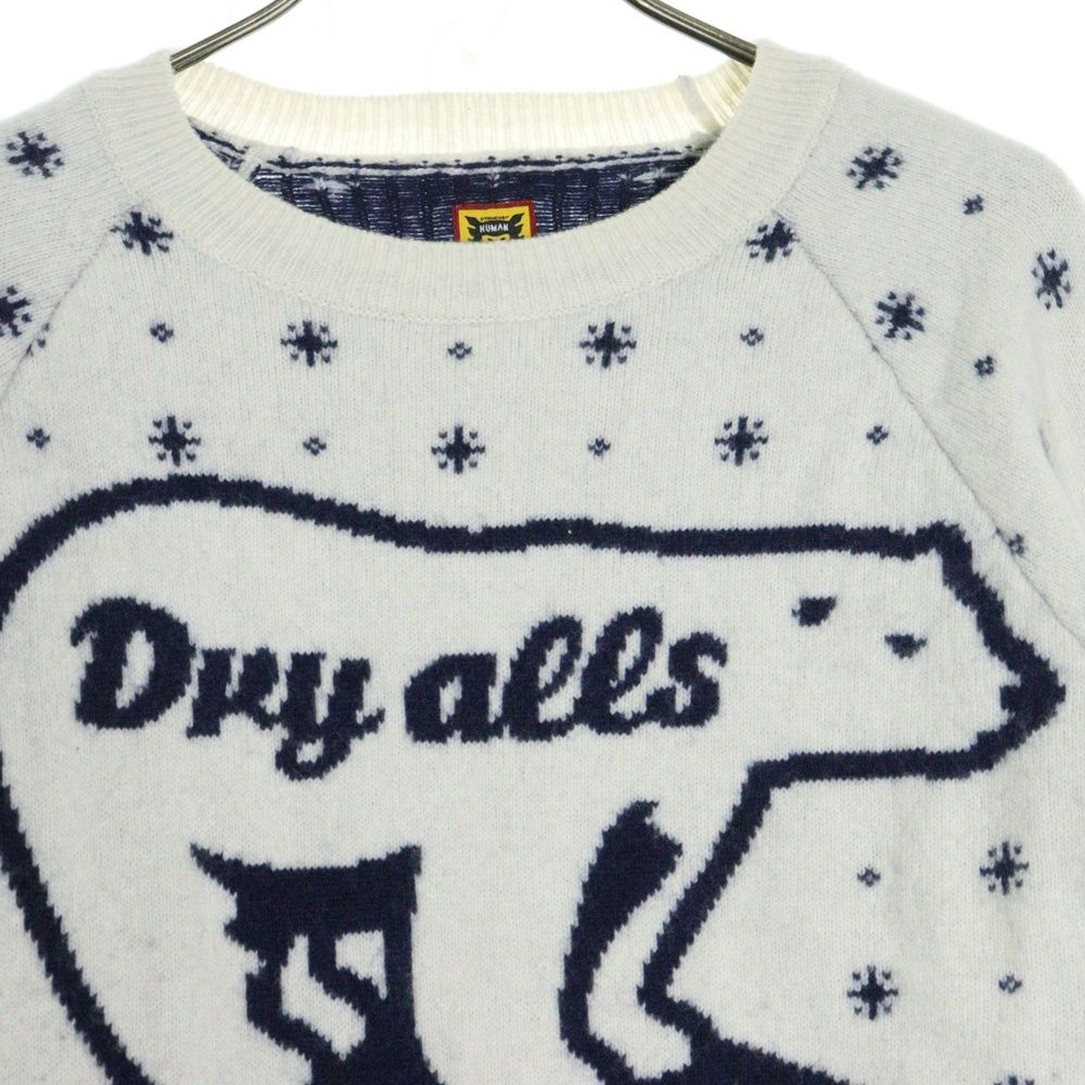 HUMAN MADE ヒューマンメイド 23AW POLAR BEAR JACQUARD KNIT SWEATER