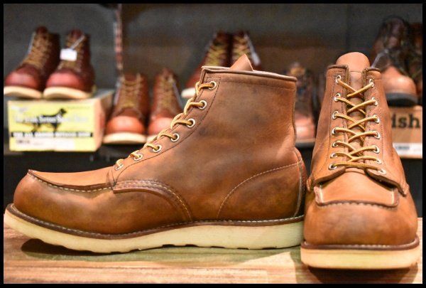 10E 14年 レッドウィング 8876 アイリッシュセッター カッパー ラフ＆タフ クラシック モックトゥ 茶 ブーツ redwing HOPESMORE FD475