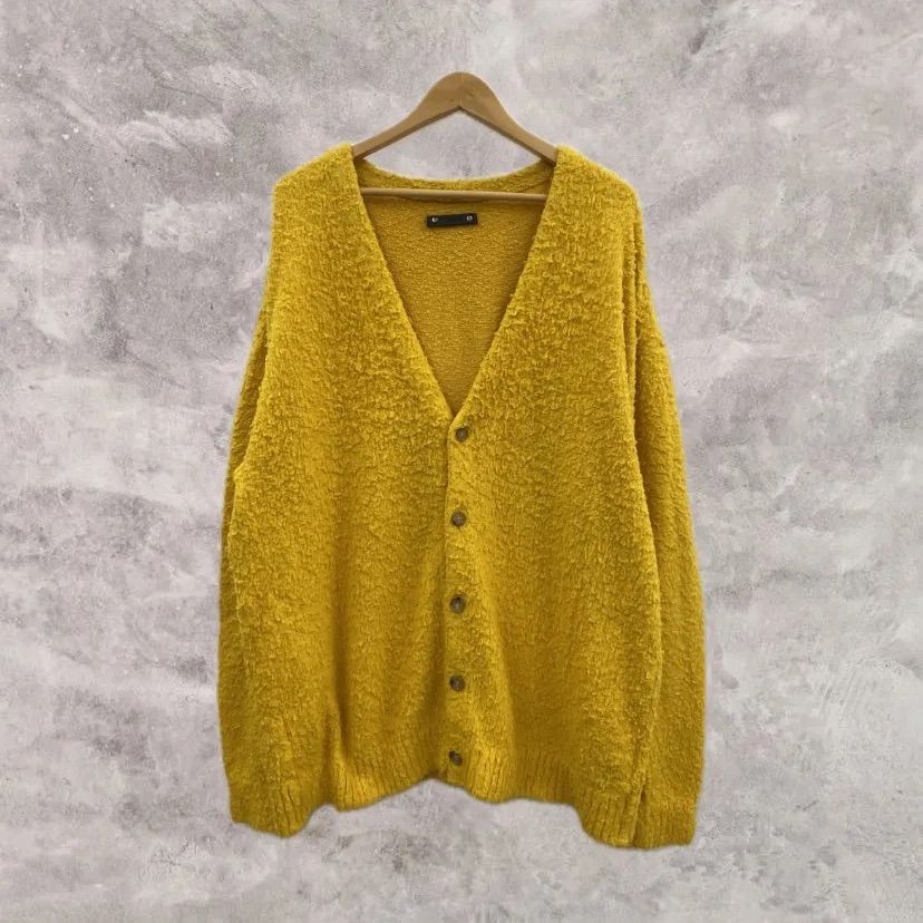 67.MINEDENIM Shaggy Cotton Knit Cardigan - メルカリ