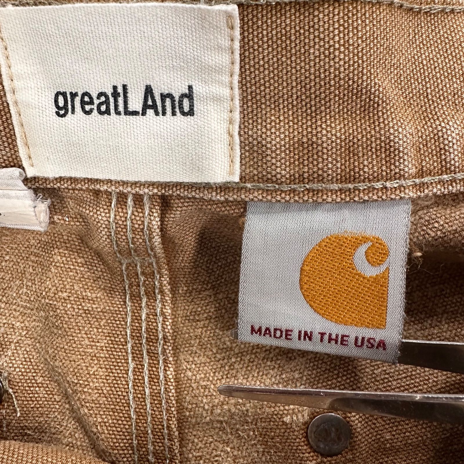 71】greatLAnd グレートランドオリジナル カーハート ダブルニー