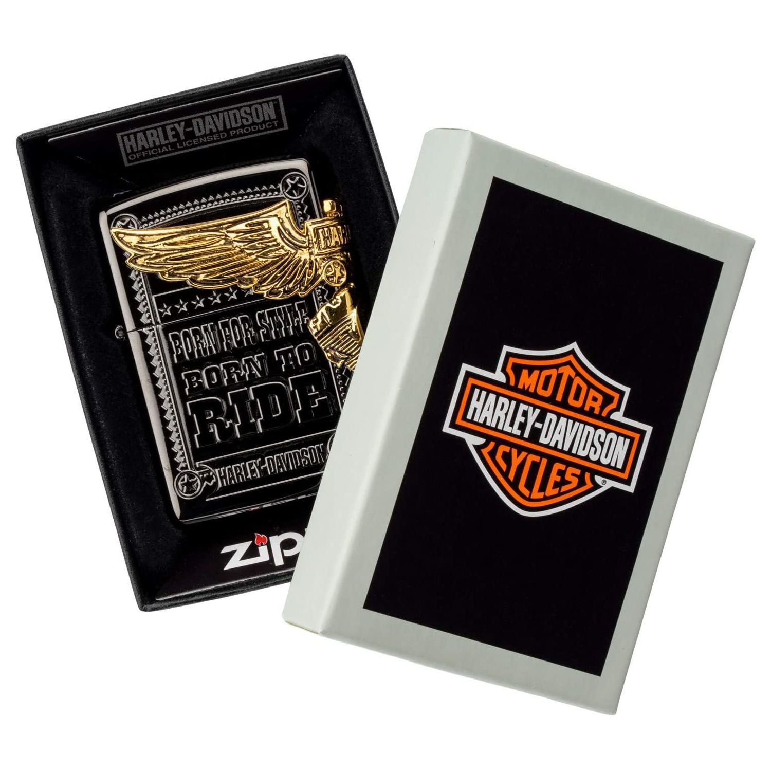 日本限定 正規品 ZIPPO HARLEY-DAVIDSON HDP-48 チタンブラック